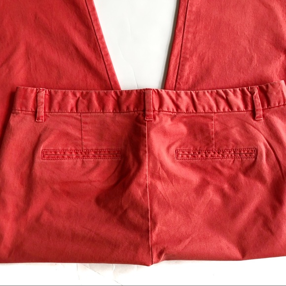 GAP Crop Red Pants Size 8 - Picture 4 of 8